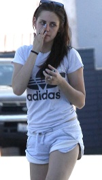 Esta era la imagen de una Kristen Stewart desconsolada